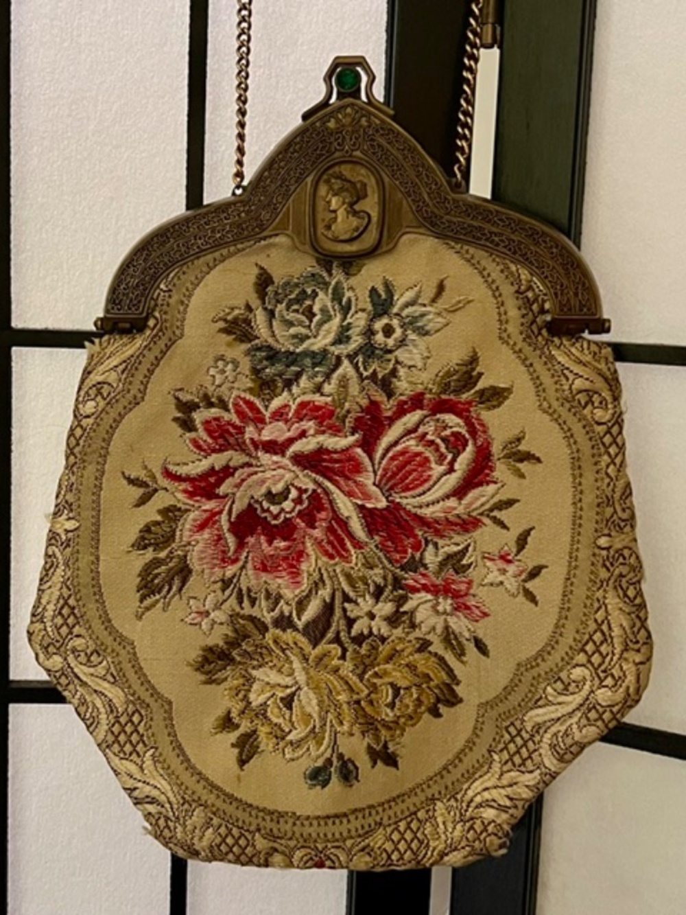 VINTAGE Petit Point Tapestry Shoulder Bag - Picture 2 of 6